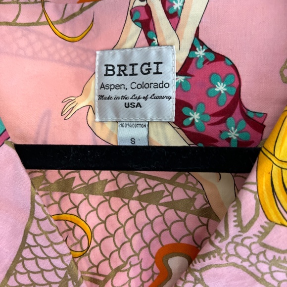 Brigi of Aspen Colorado Cotton Amine Jacket Shirt - Picture 3 of 4